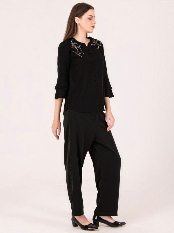 Albion Women Black Smart Coordinate Set