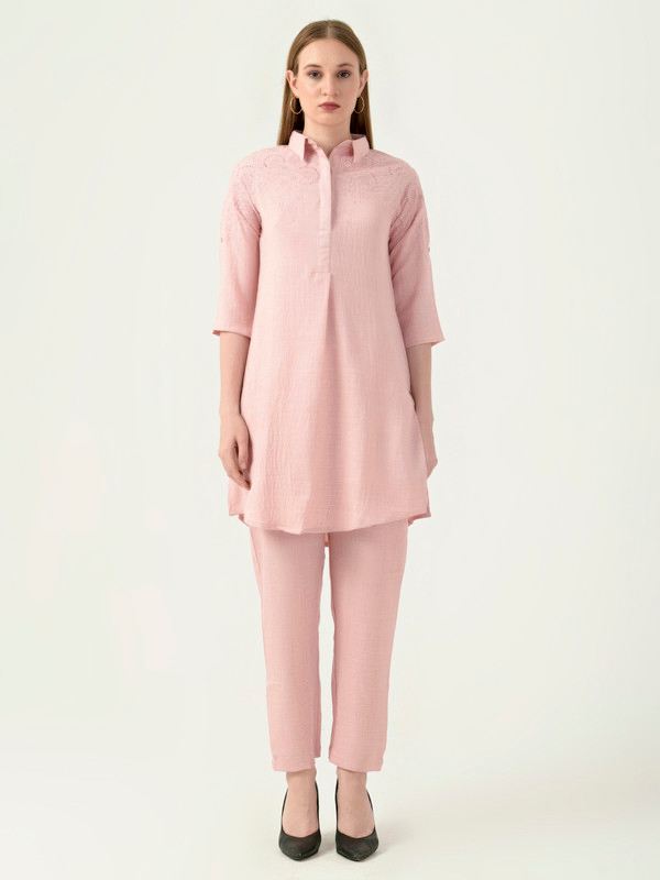 Albion Women Smart Premium Peach Co-ord