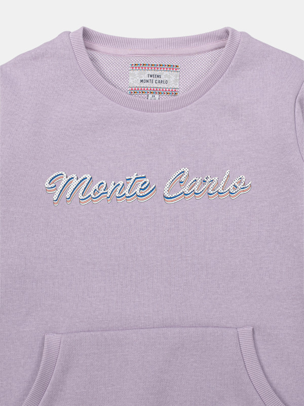 Albion Kids Girls Purple Sweatshirt