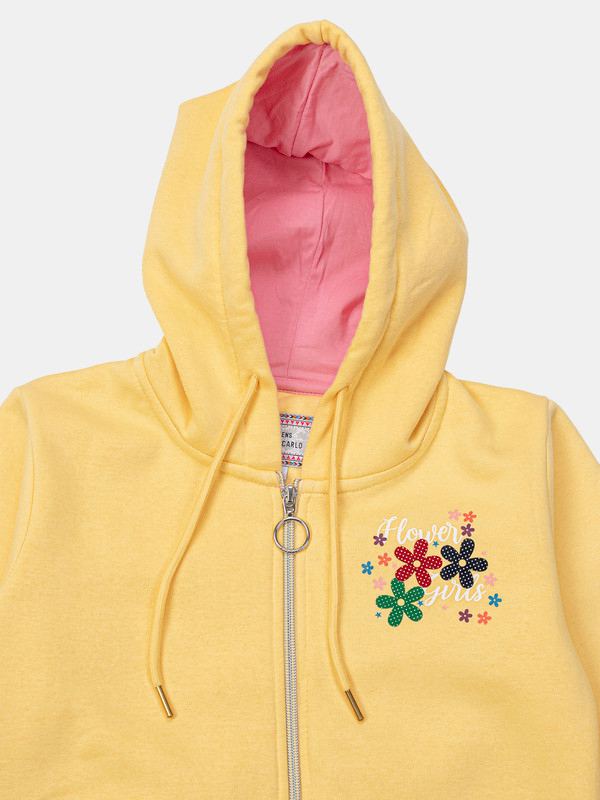 Albion Kids Girls Yellow Sweatshirt