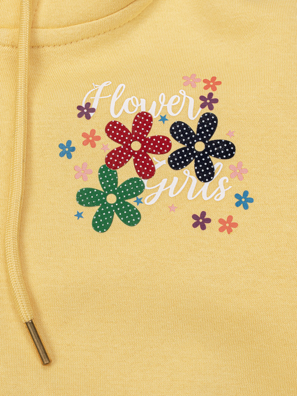 Albion Kids Girls Yellow Sweatshirt