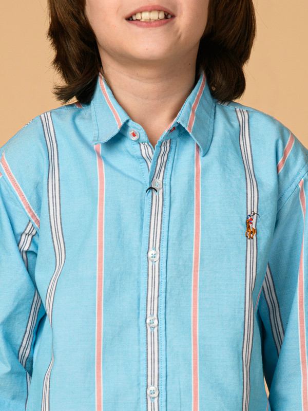 ALBION PREMIUM BOYS F BLUE SHIRT