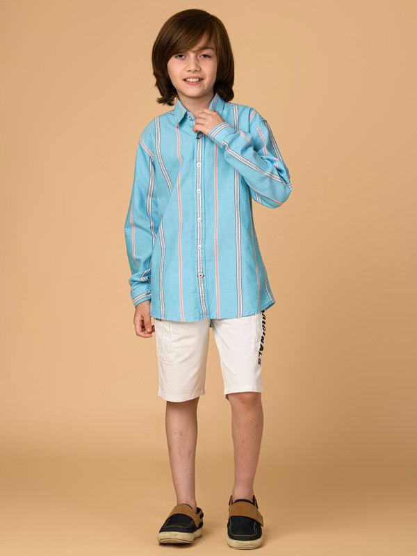 ALBION PREMIUM BOYS F BLUE SHIRT