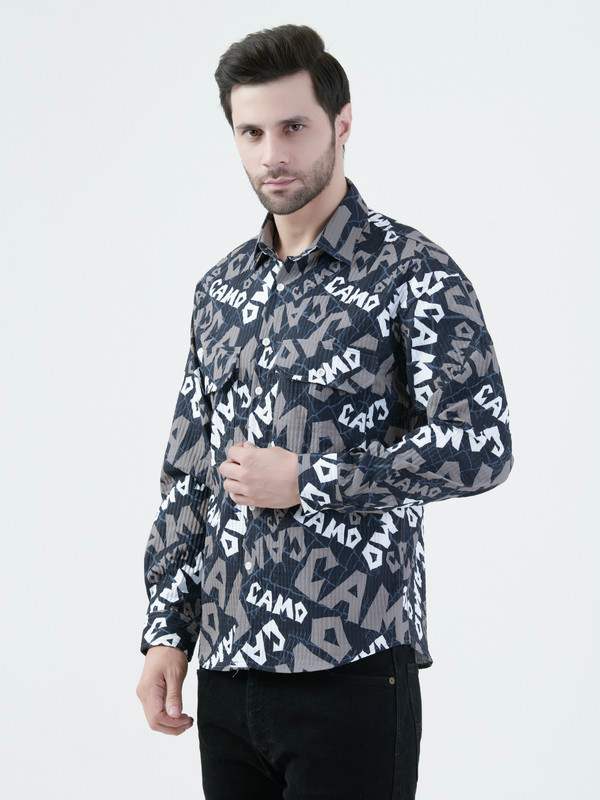 Albion Mens Olive Shirt Full Sleeve