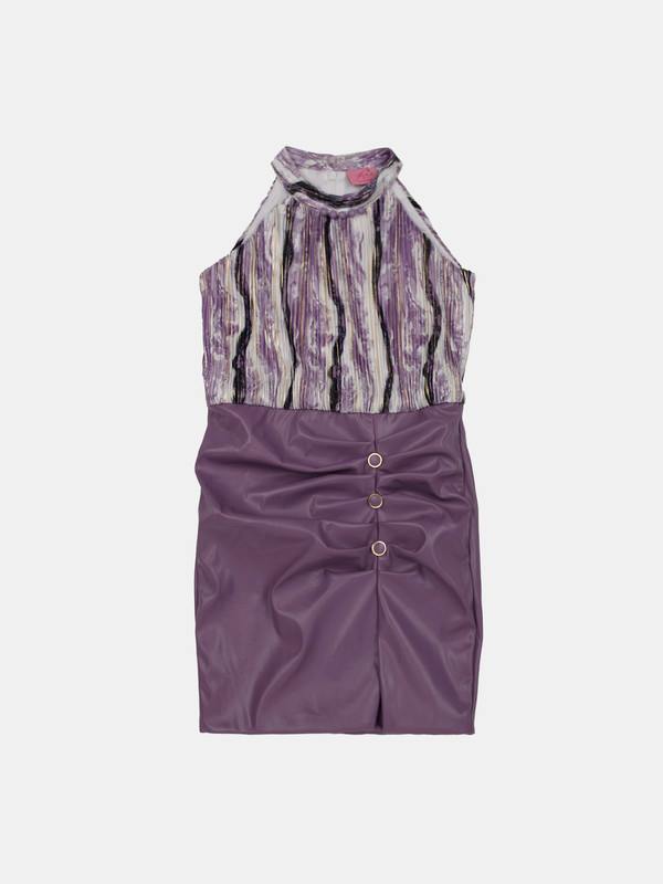 ALBION GIRLS SMART FIT PURPLE FROCK