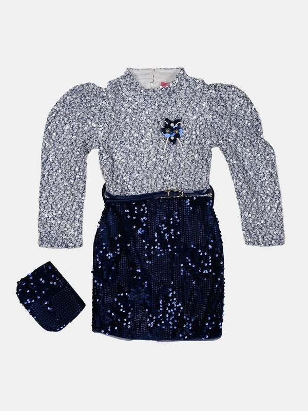 ALBION GIRLS SMART FIT BLUE FROCK