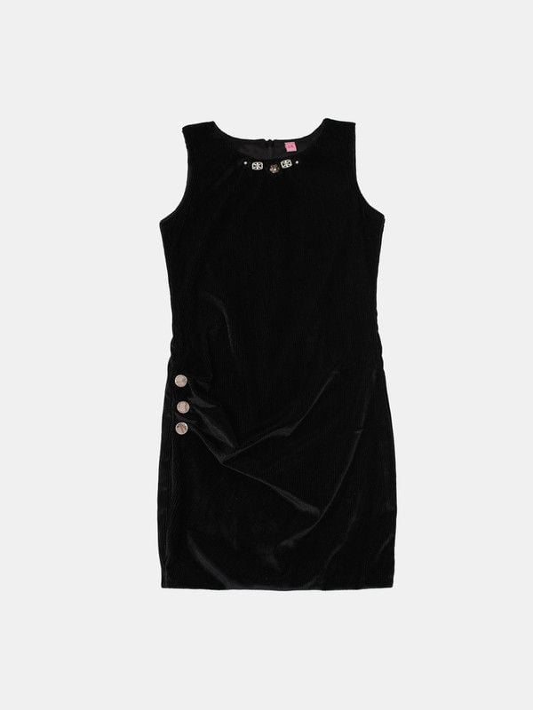 ALBION GIRLS SMART FIT BROWN FROCK