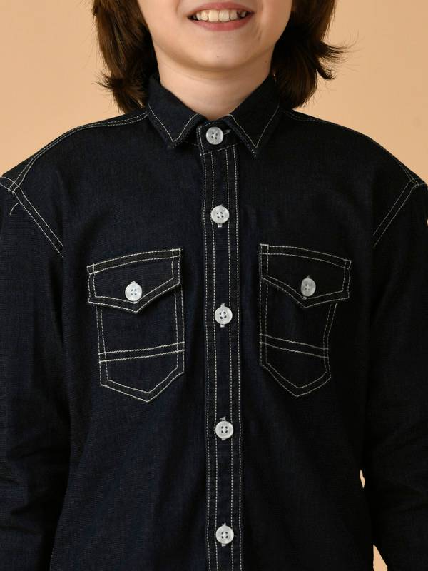 ALBION PREMIUM BOYS DENIM SHIRT