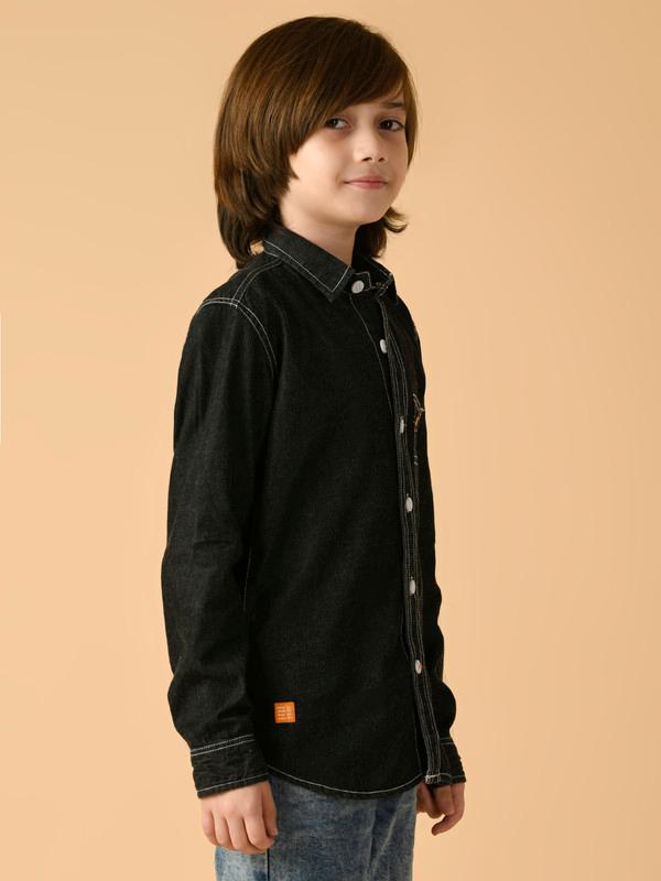 ALBION PREMIUM BOYS UPPER BLACK SHIRT