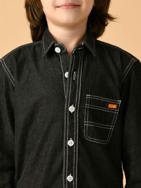ALBION PREMIUM BOYS UPPER BLACK SHIRT