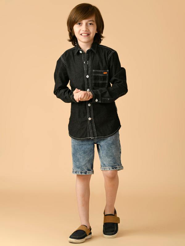 ALBION PREMIUM BOYS UPPER BLACK SHIRT