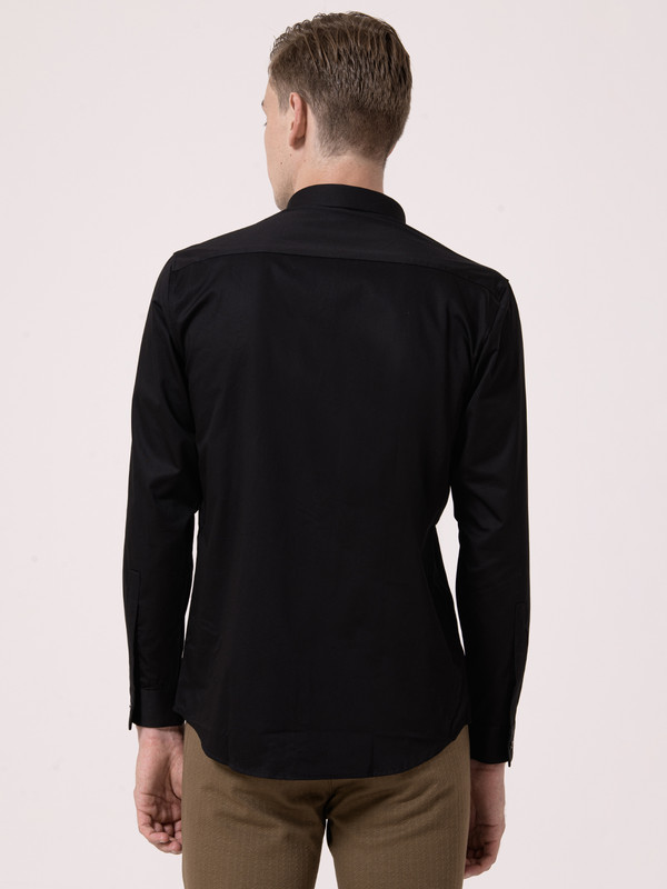 Albion Mens Black Formal Shirt