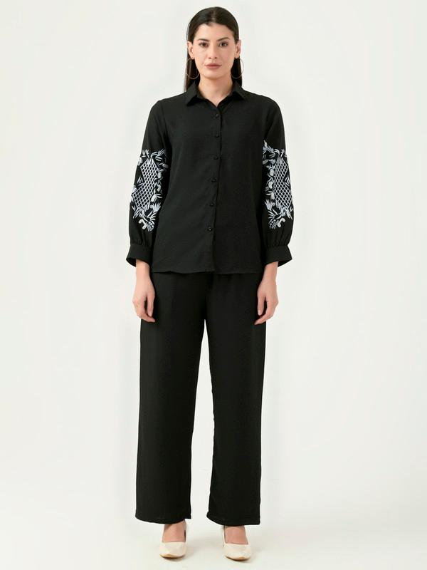 Albion Women Smart Premium Black Co-ord
