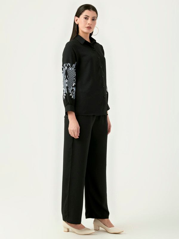 Albion Women Smart Premium Black Co-ord