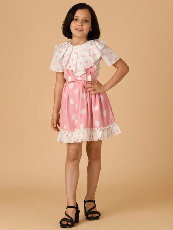 ALBION PREMIUM GIRLS UPPER PINK FROCK