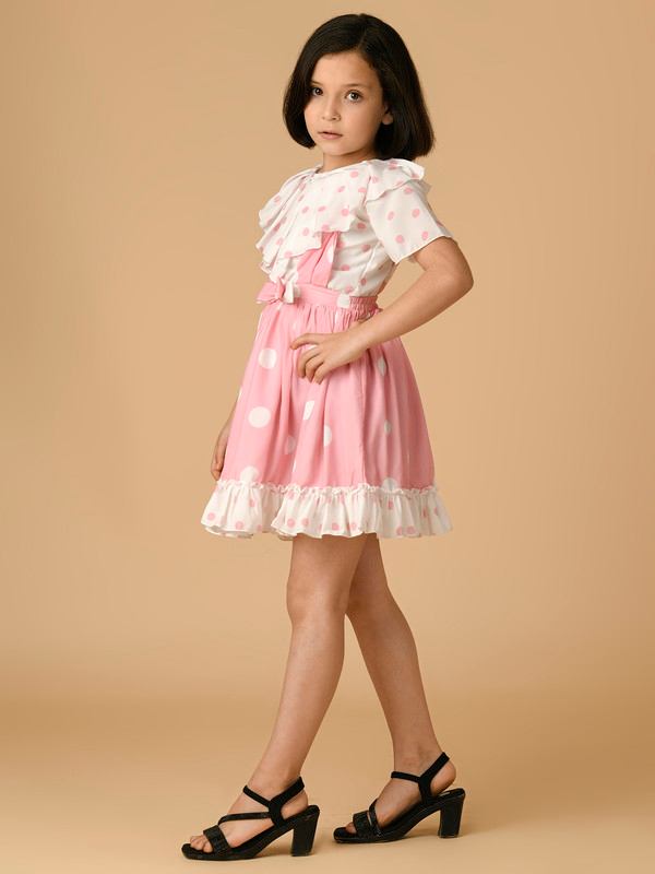 ALBION PREMIUM GIRLS UPPER PINK FROCK
