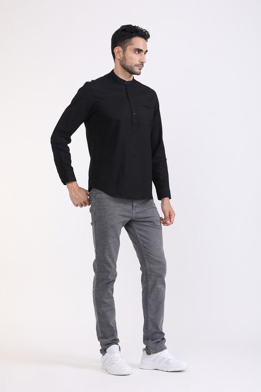 Albion Mens Premium Black Casual Shirt
