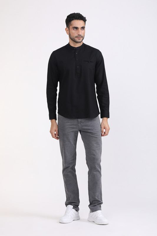 Albion Mens Premium Black Casual Shirt