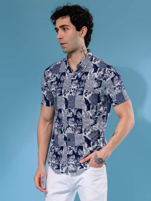 ALBION MENS BRIMBARY A (NAVY) SHIRT