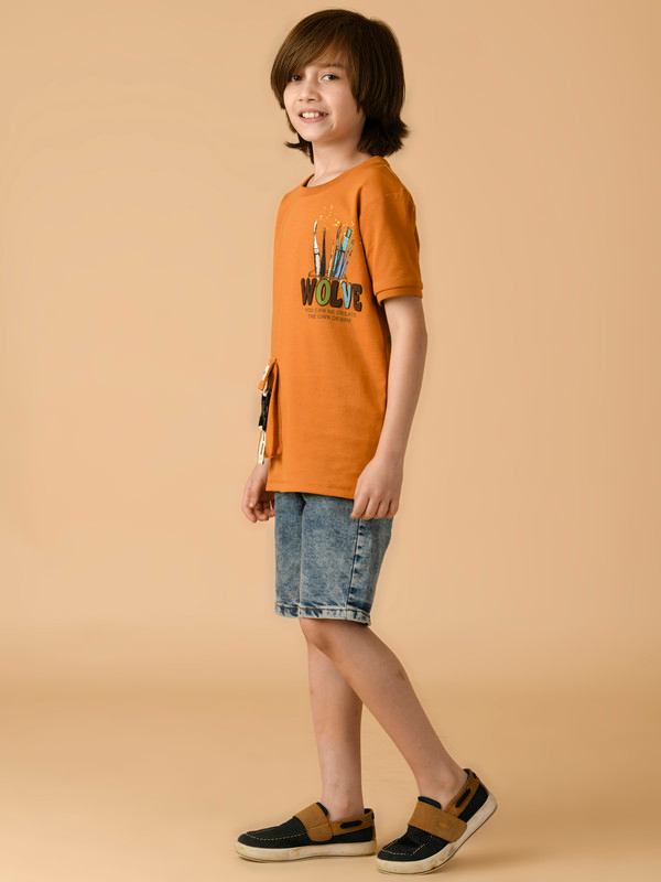 ALBION PREMIUM BOYS ORANGE T-SHIRT