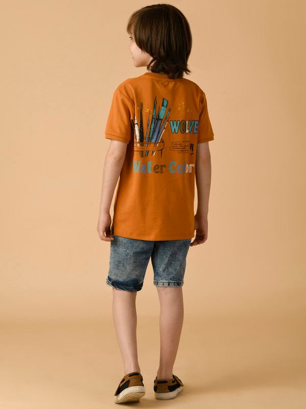 ALBION PREMIUM BOYS ORANGE T-SHIRT