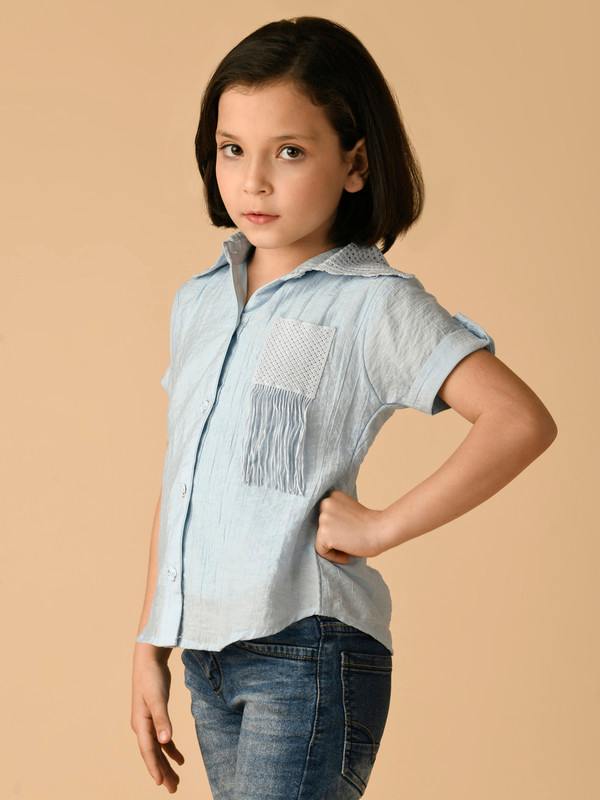 ALBION PREMIUM GIRLS SKY TOP