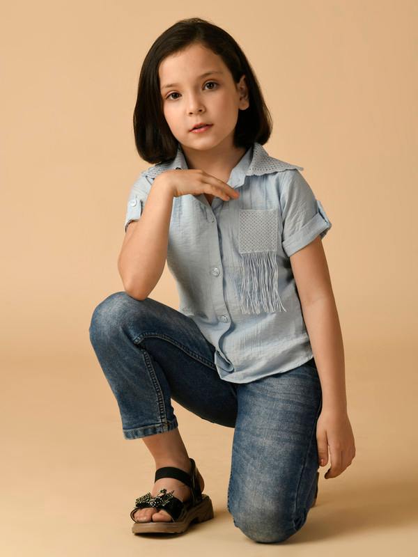 ALBION PREMIUM GIRLS SKY TOP