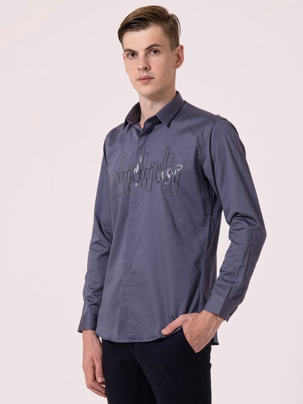 Albion Mens A.Grey Casual Shirt