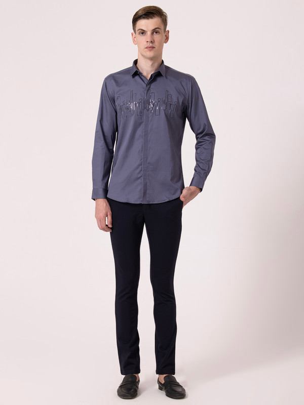 Albion Mens A.Grey Casual Shirt