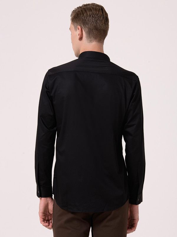 Albion Mens Black Formal Shirt