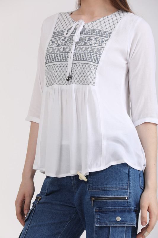 Albion Women Multi Blouson Top