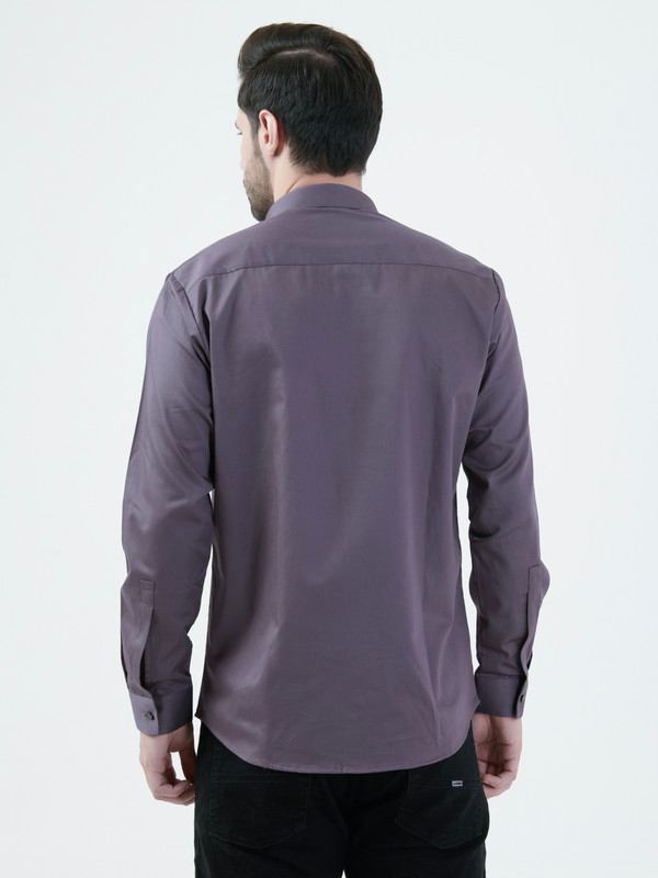 Albion Mens D.Mauve Shirt Full Sleeve