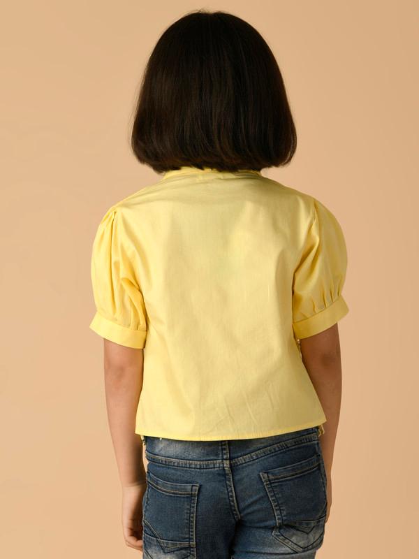 ALBION PREMIUM GIRLS YELLOW TOP
