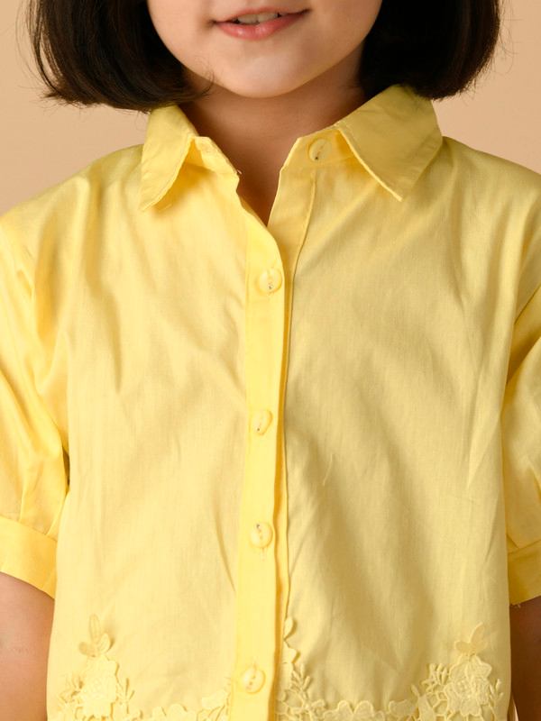 ALBION PREMIUM GIRLS YELLOW TOP