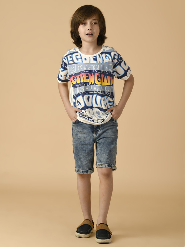 ALBION PREMIUM BOYS S.BLUE T-SHIRT