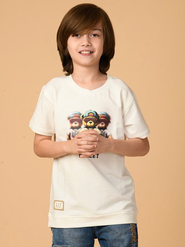 ALBION PREMIUM BOYS UPPER CREAM T-SHIRT