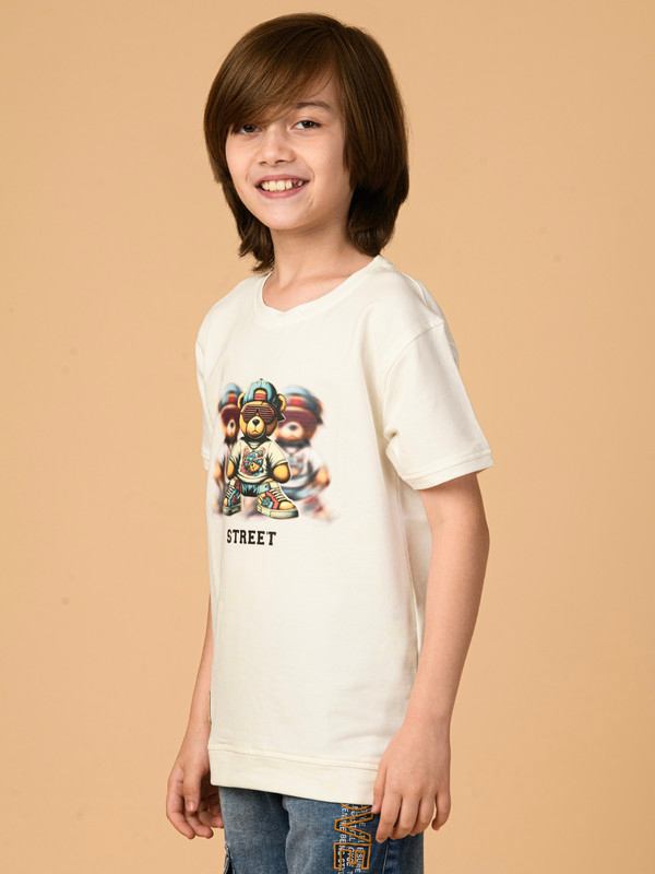ALBION PREMIUM BOYS UPPER CREAM T-SHIRT