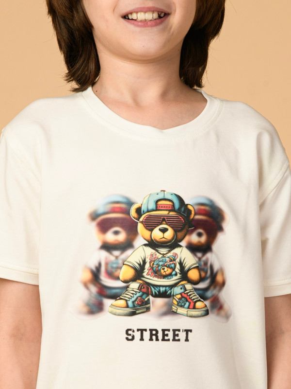 ALBION PREMIUM BOYS UPPER CREAM T-SHIRT