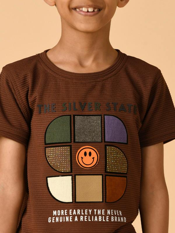 ALBION PREMIUM BOYS COFFEE T-SHIRT