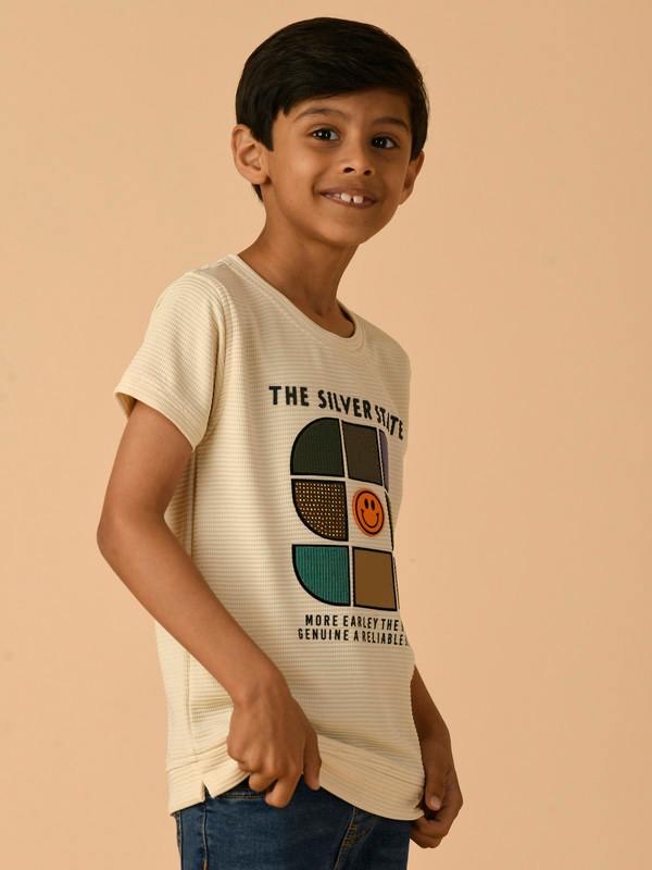 ALBION PREMIUM BOYS CREAM T-SHIRT