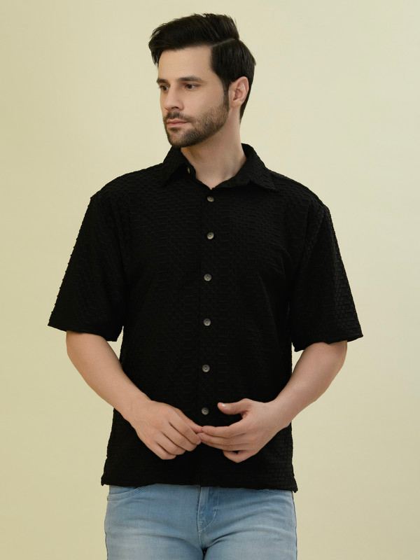 Albion Premium Mens Black Shirt Hs