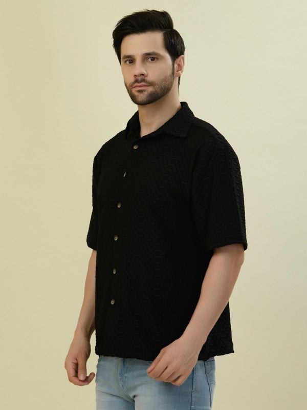Albion Premium Mens Black Shirt Hs