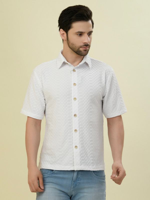 Albion Premium Mens White Shirt Hs