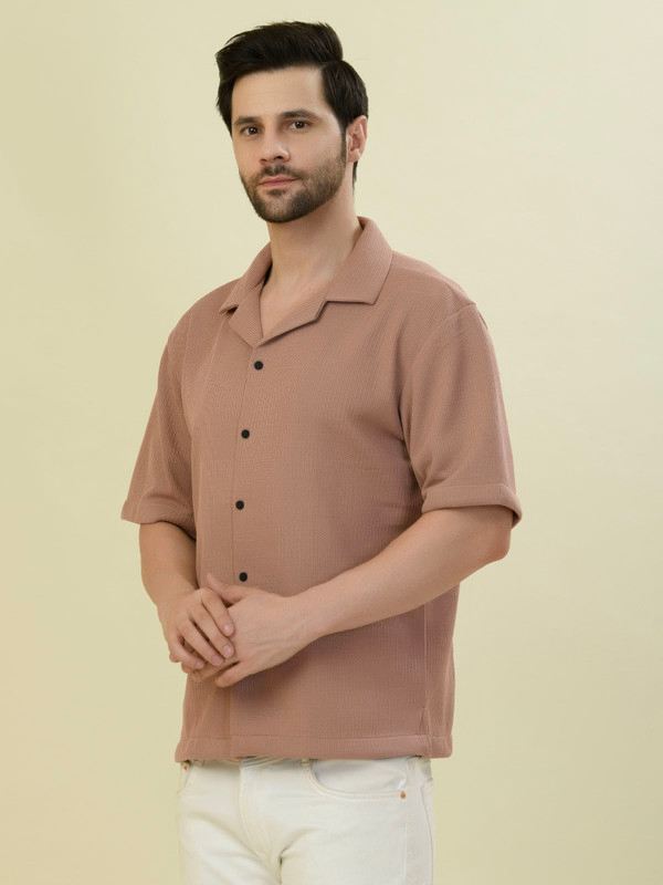Albion Premium Mens Brick Brown Shirt Fs