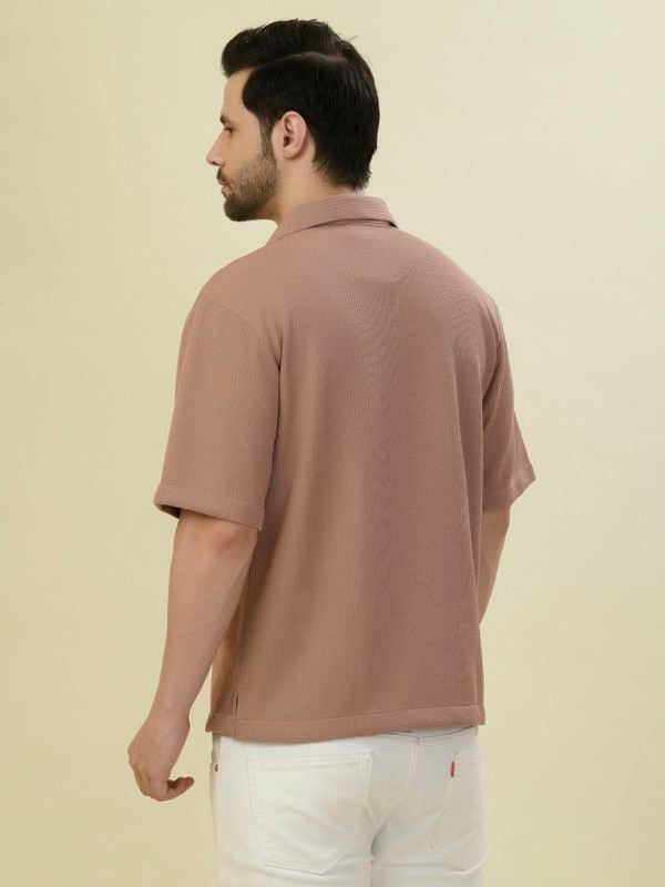Albion Premium Mens Brick Brown Shirt Fs