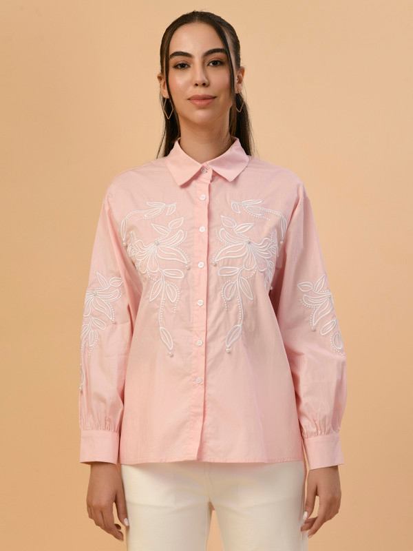 ALBION PREMIUM LADIES PEACH BLOUSON TOP