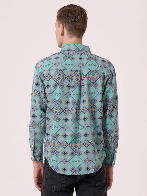 Albion Mens Green Casual Shirt