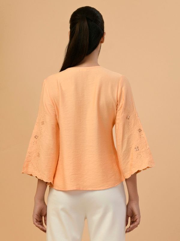 ALBION PREMIUM LADIES ORANGE BLOUSON TOP
