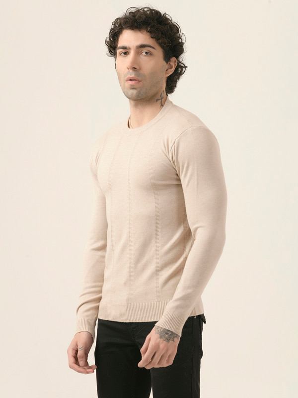 ALBION Mens Winter Beige Sweaters
