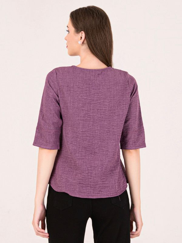 Albion Women Purple Smart Top